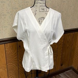 Modern Citizen Ivory Wrap Blouse